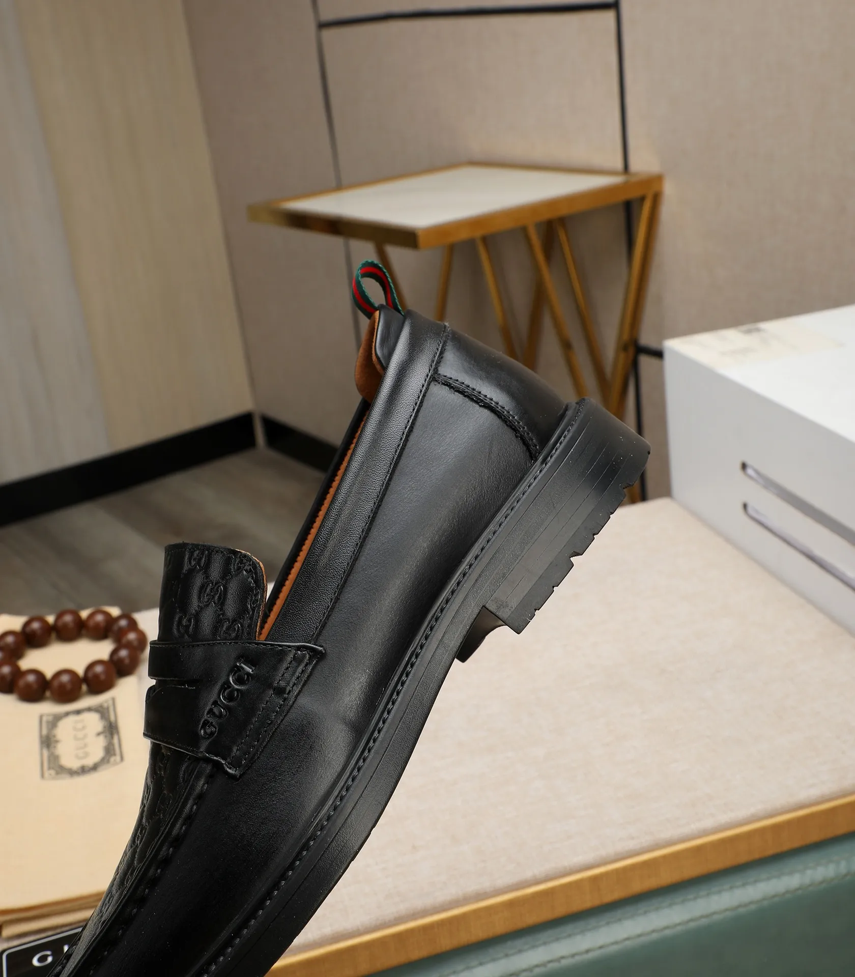 Men's men's shoes💰500📛📛Original (water-dyed cow lining) Gucci GUCCI official website formal shoes🌀 Italian🇮🇹imported cowhide➕top imported water-dyed cowhide lining💋Finely handmade original bottom, the real thing looks better when photographed in person Standard size 38-44